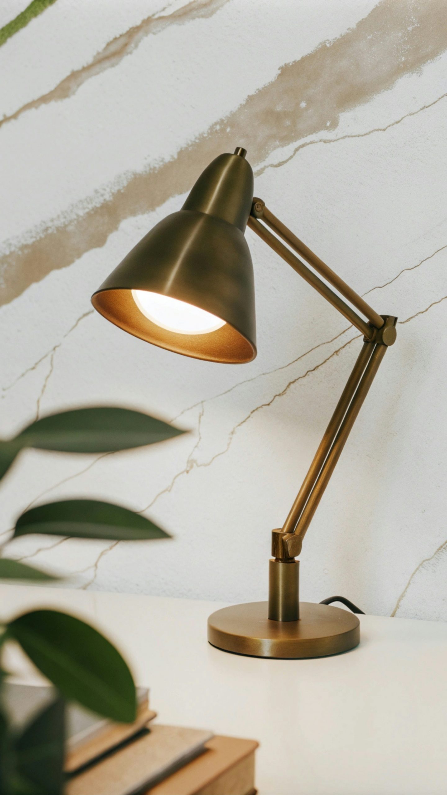 Leuchtende Schreibtischlampe